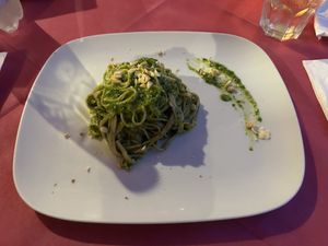 Wholewheat vegan pasta   at Ristoro Dantesca in Pisa
