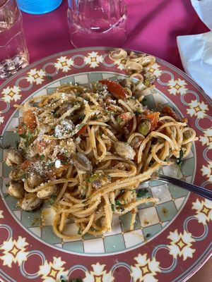 Spaghetti non vongole  at Ristoro Dantesca in Pisa