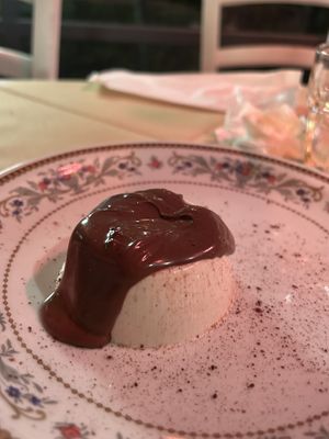 Panna cotta alla nutella #Veganuary at Ristoro Dantesca in Pisa