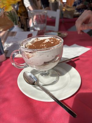 Vegan tiramisu   at Ristoro Dantesca in Pisa