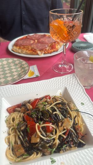 No clam pasta  at Ristoro Dantesca in Pisa