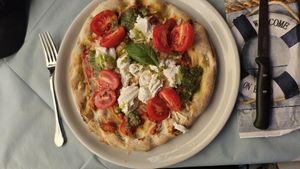 Pizza Riccotta Vegano at Ristoro Dantesca in Pisa