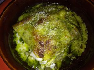 The pesto lasagna. at Ristoro Dantesca in Pisa