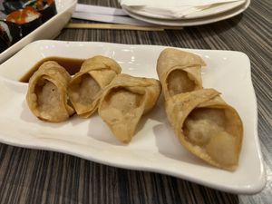 Kevin’s vegan dumplings  at Kogi Bar & Grill in Plymouth