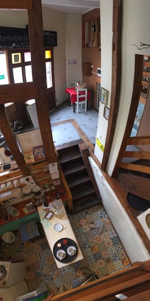 Inside at La Caffetteria in Valparaiso