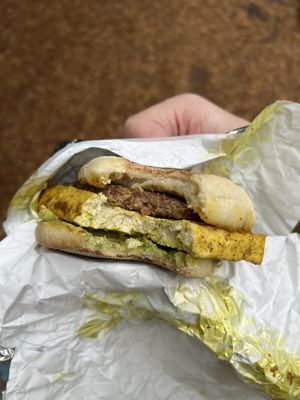 Breaky sandwich  at Thrive Juice Cafe in Arlington