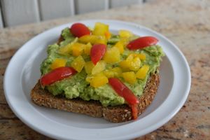 Smashed Avocado Toast at Thrive Juice Cafe in Arlington