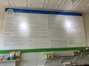 Incredible menu! at Thrive Juice Cafe in Arlington