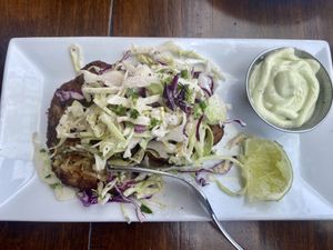 Yummy crab cakes! at O'cado in Sherman Oaks