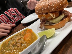 Smokin boss burger #Veganuary at O'cado in Sherman Oaks