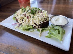 Crab cakes  at O'cado in Sherman Oaks
