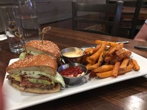 Impossible burger  at O'cado in Sherman Oaks