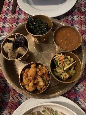 Daal Bhat Tarkaari (with basmati rice, not on photo)  at Chulo in Leipzig