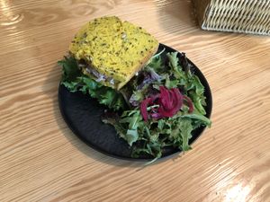 Jackfruit tuna sandwich  at Orteá - Vegan Collective in Lisbon