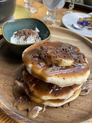 Banoffe Pancakes at Orteá - Vegan Collective in Lisbon