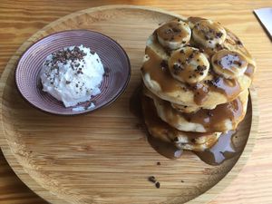 Banoffee pancakes at Orteá - Vegan Collective in Lisbon