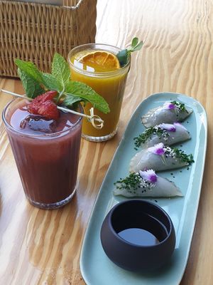 Gyozas at Orteá - Vegan Collective in Lisbon