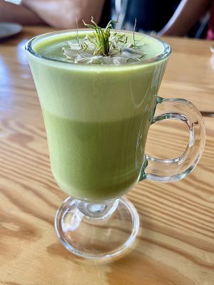 Vegan matcha at Orteá - Vegan Collective in Lisbon