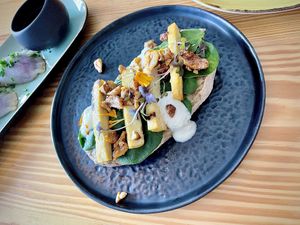 Delicious vegan food.  at Orteá - Vegan Collective in Lisbon