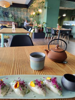 Gyozas are so fresh! at Orteá - Vegan Collective in Lisbon