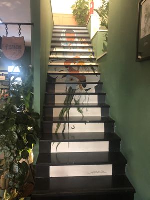 Killer staircase  at Orteá - Vegan Collective in Lisbon