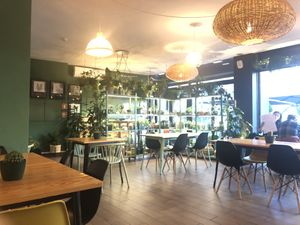 Nice plants & design  at Orteá - Vegan Collective in Lisbon