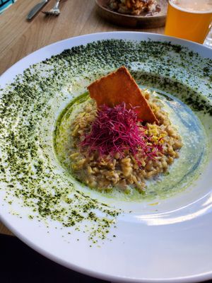 Yummy plate (I forgot the specifics of the dish) at Orteá - Vegan Collective in Lisbon