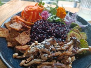 The hot bowl at Orteá - Vegan Collective in Lisbon