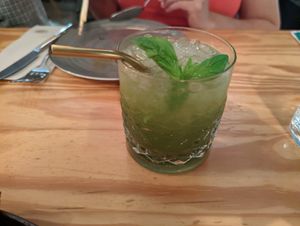 Basil cocktail at Orteá - Vegan Collective in Lisbon