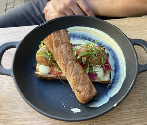 Berlin meatballs   at Orteá - Vegan Collective in Lisbon