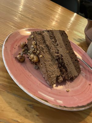 Chocolate cake   at Orteá - Vegan Collective in Lisbon