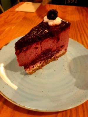 Amora cheesecake at Orteá - Vegan Collective in Lisbon