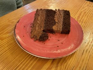 Bolo chocolate   at Orteá - Vegan Collective in Lisbon