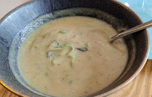 Vegetable soup at Orteá - Vegan Collective in Lisbon