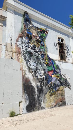 Bordalo' Raposa at Orteá - Vegan Collective in Lisbon