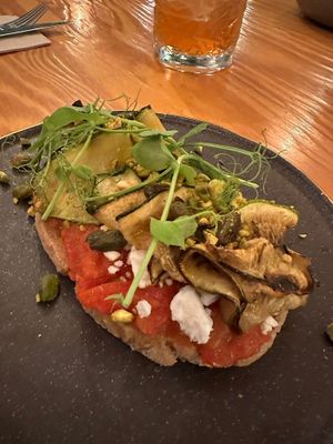 Bruscetta at Orteá - Vegan Collective in Lisbon