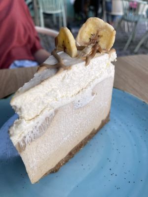 Banana and caramel cake  at Orteá - Vegan Collective in Lisbon