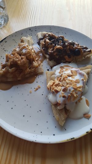Waffles at Orteá - Vegan Collective in Lisbon