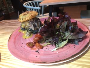 The amazing burger !!! A unique experience  at Orteá - Vegan Collective in Lisbon