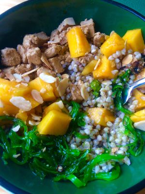Buckwheat Mango Tofu Bowl  at Orteá - Vegan Collective in Lisbon