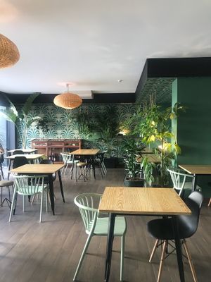 Design of the interier   at Orteá - Vegan Collective in Lisbon