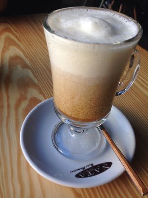 Latte at Orteá - Vegan Collective in Lisbon
