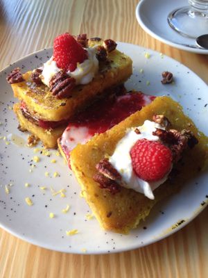 French toast at Orteá - Vegan Collective in Lisbon