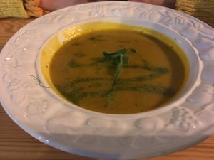 Soup of the day at Orteá - Vegan Collective in Lisbon