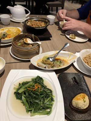 Our spread  at Hi-Lai Vegetarian 漢來蔬食 - Hanshin Shopping in Kaohsiung