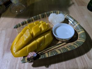 Mango Sticky Rice at The Family Restaurant in Bangkok