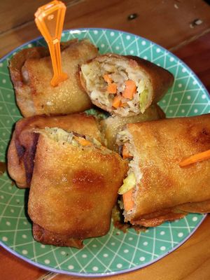 Spring Rolls at The Family Restaurant in Bangkok