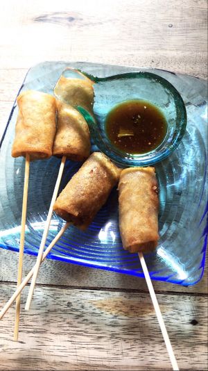 Spring rolls  at The Family Restaurant in Bangkok