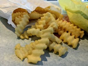 Fries done right. at Earth Burger in San Marcos