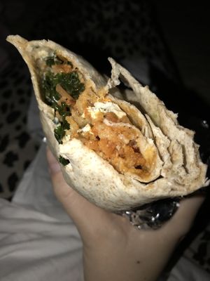 Buffalo wrap   at Earth Burger in San Marcos